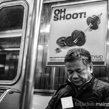 Nicht ohne Helm in Subway